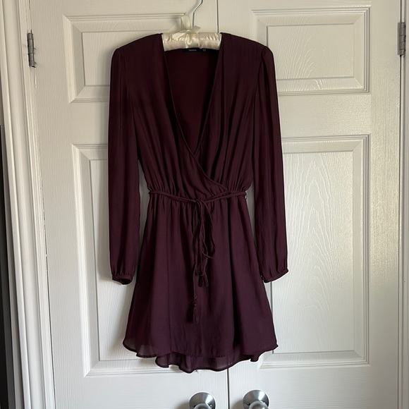 Aritzia Dresses & Skirts - Burgundy Aritzia Balletcore Mini-dress, XXS